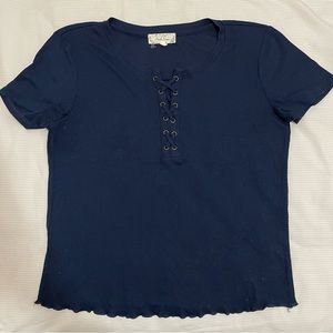 Women’s dark blue T shirt